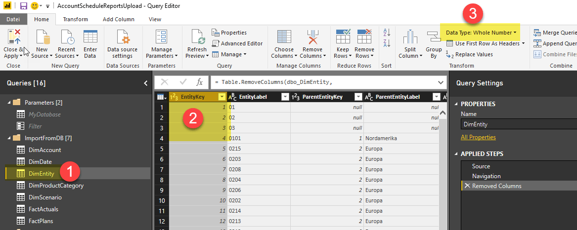 Check Format of EntityKey