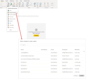 Spit up Power BI report to Golden Dataset