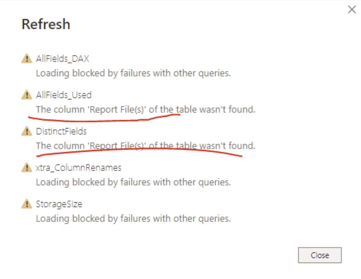 Refresh Error