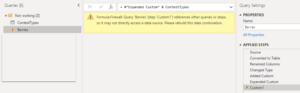 Formula Firewall Error Power Query